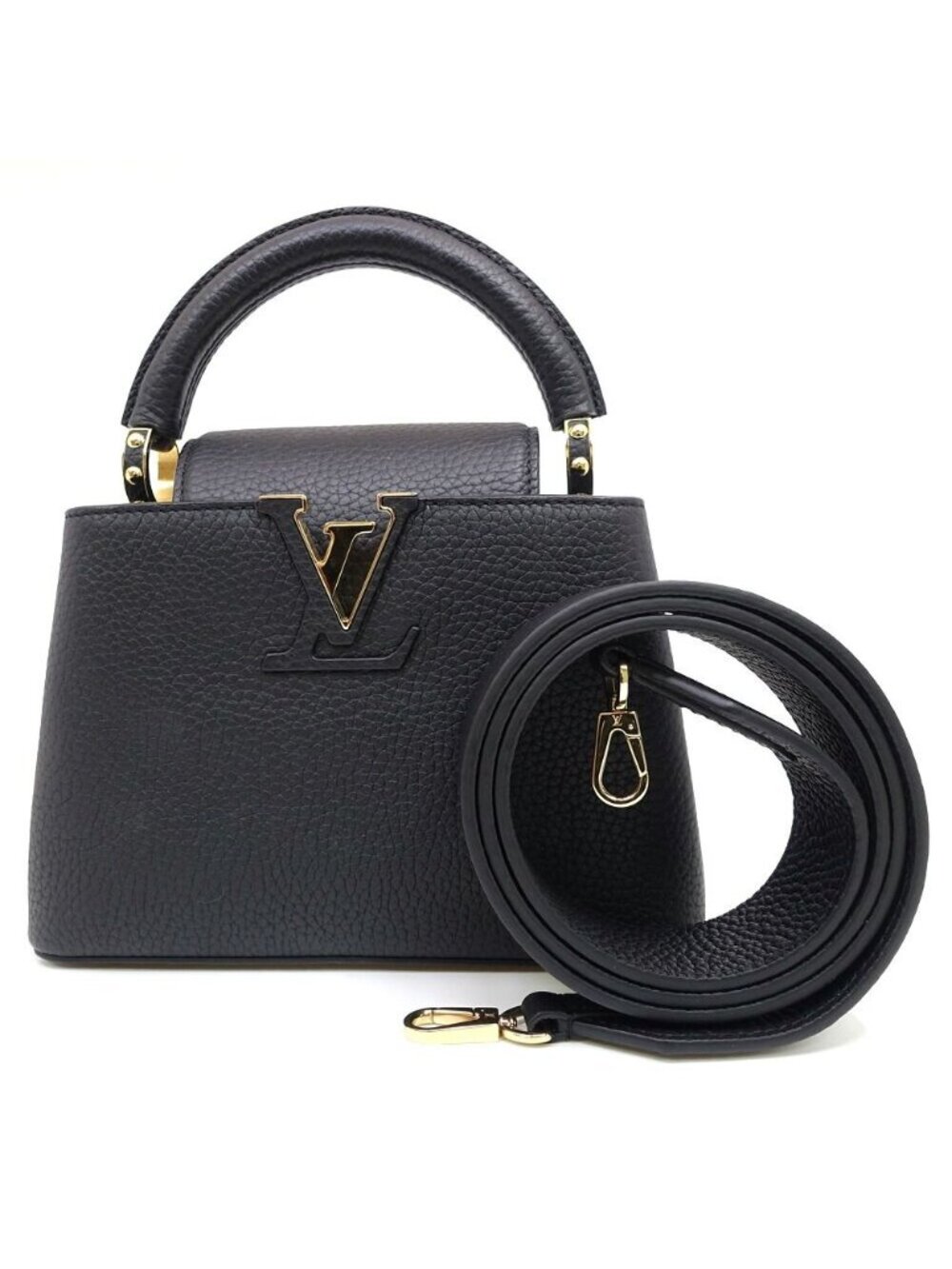 Louis Vuitton Capucines Mini BK GD Taurillon Calfskin Handbag 2-Way Bag